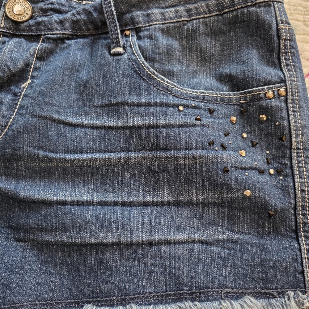 Hydraulic Bailey Denim Shorts, Size 17/18 - Picture 2 of 4